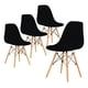 thumbnail image 1 of Set de 4 sillas de Comedor LUMO Tipo Eames negro, 1 of 7