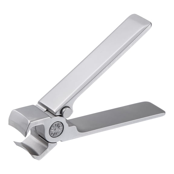 Cortaúñas portátil para el cuidado de las uñas, acero inoxidable, gris, 1 ud.