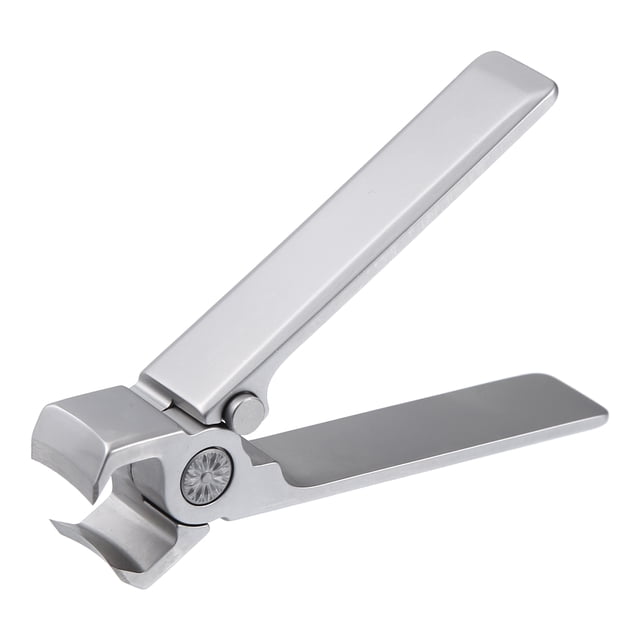 Cortaúñas portátil para el cuidado de las uñas, acero inoxidable, gris, 1 ud.
