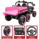 thumbnail image 4 of Montable Eléctrico para Niños Tractor 6x6 Caja de Vuelco Atomática Luz y Sonido Bluetooth 12v - Rosa, 4 of 8