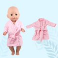 thumbnail image 4 of Juguetes de piscina, juguetes para bebés, juguetes para niños pequeños, chalecos de terciopelo para muñecas de invierno de 18 pulgadas, chaqueta vaquera, conjunto de tres piezas, mono, accesorios de r, 4 of 6
