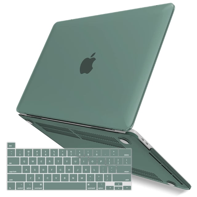 Funda IBENZER compatible con MacBook Pro 13, color verde medianoche