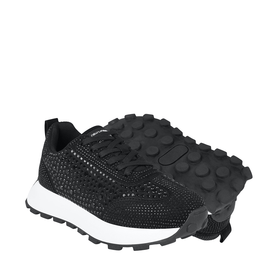 TENIS CASUALES CLASBEN MUJER MICHELL TEXTIL NEGRO