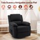 thumbnail image 3 of Korser Sillón Reclinable Giratorio 360°Adultos,Mecedora Pequeña Para Espacios Reducidos,Lino,Negro, 3 of 6