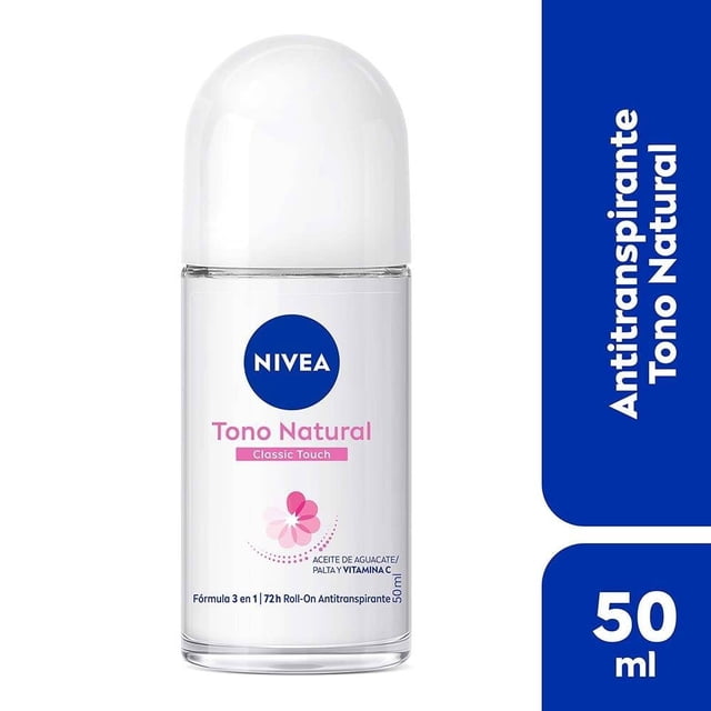 Antitranspirante NIVEA tono natural classic touch roll on 50 ml