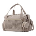 thumbnail image 1 of Bolsa de pañales, bolso de hombro, resistente al agua, con correa para el hombro, bolso de fin de semana grande Marrón, 1 of 9