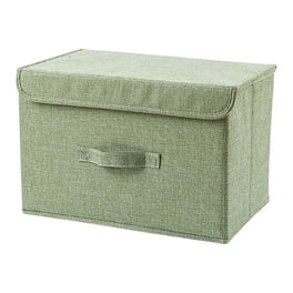 Billuyoard Caja de almacenamiento plegable de Color sólido contenedores de tienda de gran capacidad cajas para el hogar ropa de dormitorio Almacenamiento y organización del hogar Verde