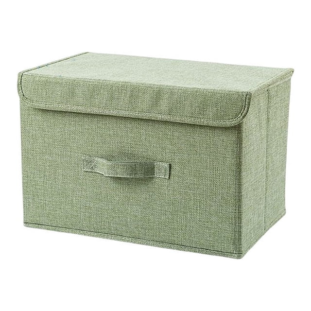 Billuyoard Caja de almacenamiento plegable de Color sólido contenedores de tienda de gran capacidad cajas para el hogar ropa de dormitorio Almacenamiento y organización del hogar Verde