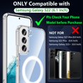 thumbnail image 2 of Funda Hensinple para Samsung Galaxy S22 de 6.1 pulgadas, transparente, magnética, 2 of 9
