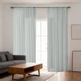 thumbnail image 4 of Cortinas translúcidas ligeras de color liso | Cortinas translúcidas con bolsillo para barra para sala de estar y dormitorio | Panel de poliéster transparente de 130 x 100 cm, 4 of 5