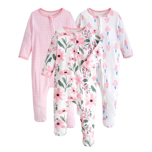 Pijamas para Bebé Yoofoss de Algodón Orgánico Paquete de 3 3-6 Meses