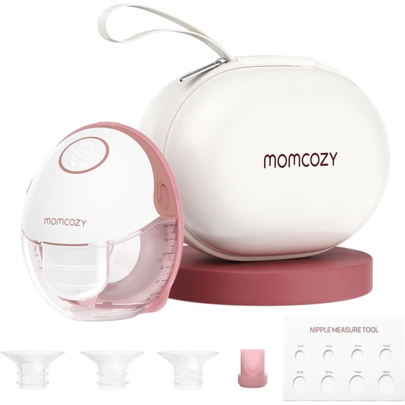 Momcozy Extractor de Leche Eléctrico Portátil Mobile Style | M6, Extractor de Leche Manos Libres Batería Recargable 1 Paquete Rojo