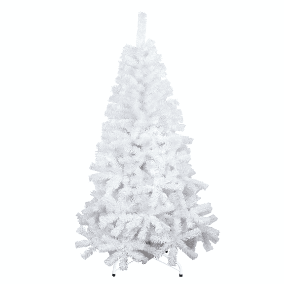 Árbol Pino de Navidad Artificial,Pino Navideño , Blanco, Abeto, Incluye Soporte, 1.90 m Frondoso