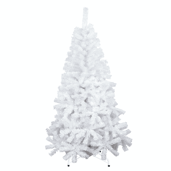 Árbol Pino de Navidad Artificial,Pino Navideño , Blanco, Abeto, Incluye Soporte, 1.90 m Frondoso