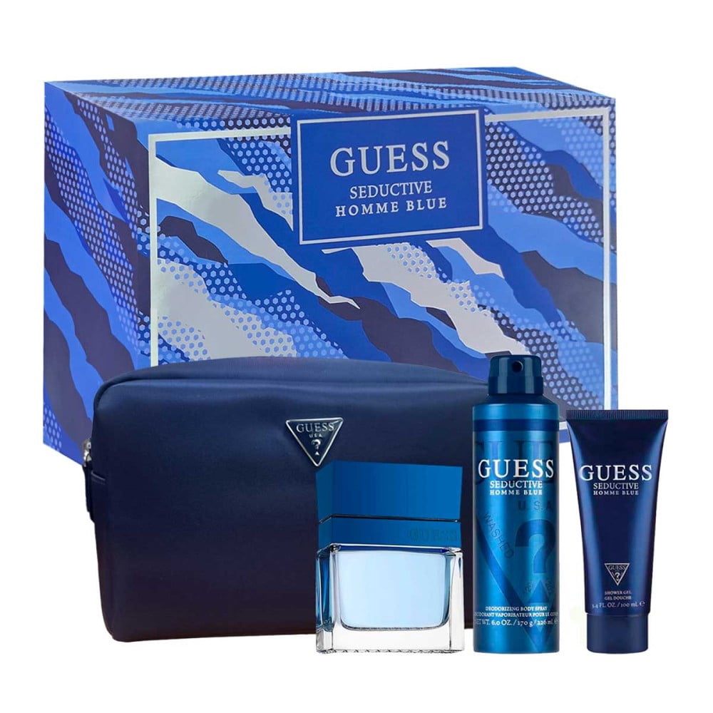 SET Guess Seductive Homme Blue 4 pzs hombre