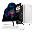 thumbnail image 1 of Computadora Escritorio Completa Xtreme PC Gaming AMD Radeon Vega 3 Athlon 3000G 16GB SSD 500GB Monitor 21.5 75Hz WIFI White juegos casuales, trabajo y estudio, 1 of 6
