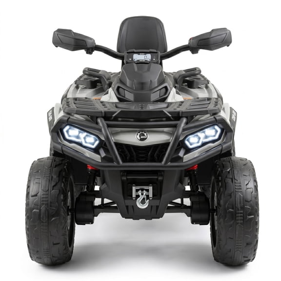 Vehículo Montable a Batería Xootz Can Am ATV 12V con Licencia Gris Electrico