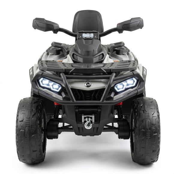 Vehículo Montable a Batería Xootz Can Am ATV 12V con Licencia Gris Electrico
