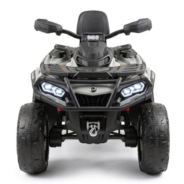 Vehículo Montable a Batería Xootz Can Am ATV 12V con Licencia Gris Electrico