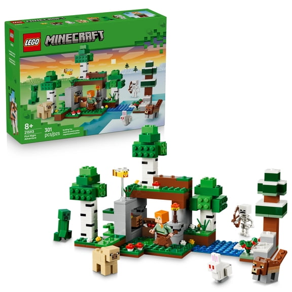 Set LEGO Minecraft Aventura de la Primera Noche 21593