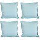 thumbnail image 1 of Cojin Decorativo Cuadrado Set de 4 DICASA Turquesa, 1 of 4