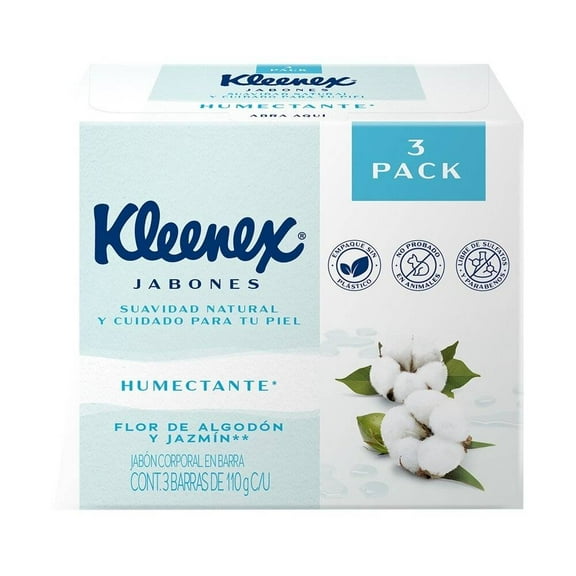 Jabón de tocador Kleenex jazmín 3 barras
