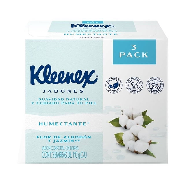 Jabón de tocador Kleenex jazmín 3 barras