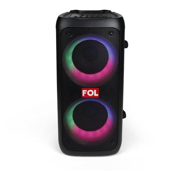 Bocina FOL Inalámbrica Bluetooth Portátil Recargable FS-L2204 TWS RGB 20W Negro