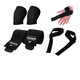 thumbnail image 2 of Venda Rodilla + Straps Gym Crossfit Powerlifting Pesas Kit 2 Xtellar Negro, 2 of 3