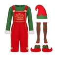 thumbnail image 4 of Disfraz de elfo navideño para adultos, con calcetines, accesorios para fotos, conjunto de ropa Para hombres M, 4 of 9