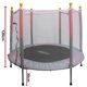 thumbnail image 3 of Trampolín Infantil Brincolín 140 cm 55 Pulgadas con Red de Seguridad hasta 50 kg con 36 Resortes de Acero Galvanizado, 3 of 7