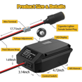 thumbnail image 4 of Para de*walt 18V a 12V Step Down Power Adaptador de Batería, DIY Charger Convertidor Power Estación con Conector de Encendedor de Cigarrillos para Auto, 4 of 8