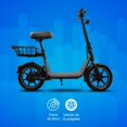 thumbnail image 2 of Scooter Eléctrico Vorago SC-400 velocidad máxima de 25 km/h negro con asiento, 2 of 4