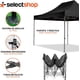 thumbnail image 3 of Carpa Toldo 2x3M Reforzado Plegable Impermeable Facil Armado Y Transporte para Jardín Casa Exterior Uso Rudo Acero Lona (Negro), 3 of 7