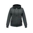 thumbnail image 1 of Sudadera Fruit of the Loom . Para mujer con capucha y cierre, gris jaspe obscuro, talla CH, 1 of 4