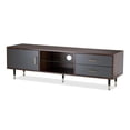 thumbnail image 1 of Centro de Entretenimiento para TV 55” Mueble Vintage Color Maple y Gris 2 Cajones Repisa Vidrio, 1 of 8