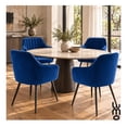thumbnail image 4 of Set de 2 Sillas Terciopelo con Descansa Brazos para Comedor azul, 4 of 7