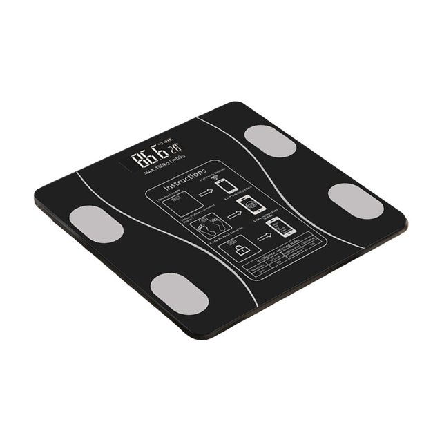 Para Báscula Inteligente para Peso Corporal, Máquina de Pesaje Digital de Baño para Composición Precisa de Grasa, Masa Muscular y BMI