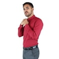 thumbnail image 1 of Camisa Roja Manga Larga De Vestir Para Hombre Slim Fit Estilo Casual, 1 of 4