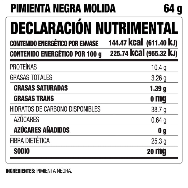 Imagen 2 de Pimienta negra McCormick molida 64 g