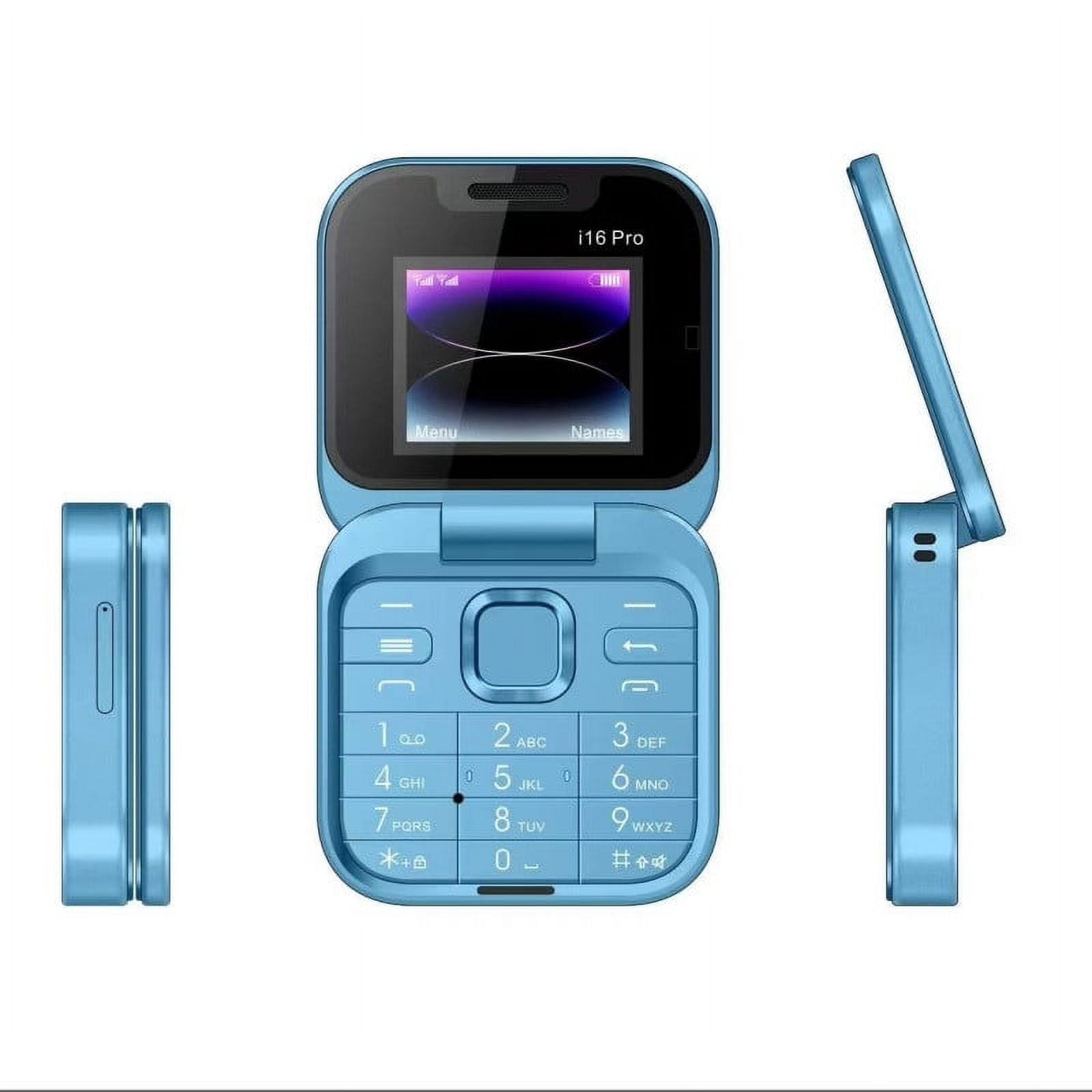 Xihbxyly Teléfono Plegable, Botones Grandes para Marcar Fácilmente, Cámara de Alta Definición, Linterna Led para Uso Nocturno, Práctico Teléfono Dual Sim, Diseño Ideal para Personas Mayores, Tamaño 8