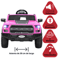 thumbnail image 3 of Camioneta Eléctrica Montable para Niños 12V Control Remoto Bluetooth Luces Sonidos Apta desde 3 Años - Rosa, 3 of 7
