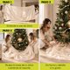 thumbnail image 4 of Pie de Árbol de Navidad Christmas Tree Skirt 122cm Diámetro modelo SOLSTICE Champagne Decoración Navideña Artego, 4 of 8