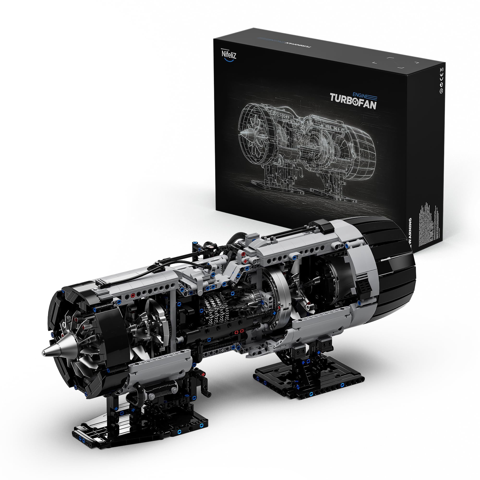 Set de construcción Nifeliz Turbofan Engine 2.216 piezas para adulto
