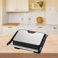 thumbnail image 1 of Panini Press Grill Parrilla eléctrica para interiores 750W Compact Touch Handle Desayuno Sandwichera para hamburguesas Filete Queso a la parrilla, 1 of 8