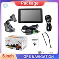 thumbnail image 1 of Navegador GPS británico para coche y camión, dispositivo GPS de 5 pulgadas, 8 GB + 128 MB, sistema de navegación para coche y camión con pantalla de mapa, transmisor FM, DVR para vehículo., 1 of 9