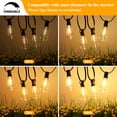 thumbnail image 4 of Guirnaldas de luces Brightever de 18 m, 32 bombillas LED vintage impermeables, 4 of 7