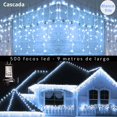 thumbnail image 1 of Cascadas de luces LED Dosyu Blanco Frío 9mts 500 luces navideñas DY-ICE500L-CSC, 1 of 9