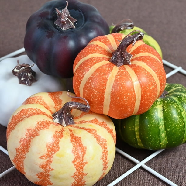 Decoración de calabaza de espuma para Halloween y festivales de otoño. Ideal para el hogar o fiestas.