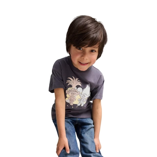 PLAYERA PUMA NIÑOS X TROLLS GRAPHIC TEE NEGRO 62738369 negro 006